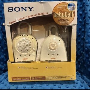 Sony NTM-910 BabyCall Sound-Sensor Nursery Baby Monitor New (Damaged Box)